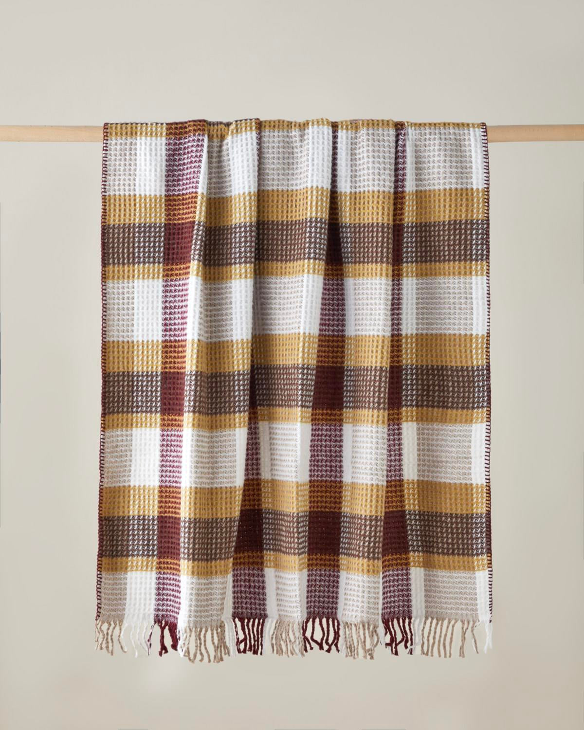 Premium Decorative Multicolor Olive Pattern Sofa Throw Blanket