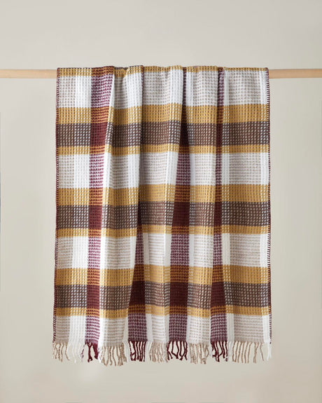 Premium-Decorative-Multicolor-Olive-Pattern-Sofa-Throw-Blanket