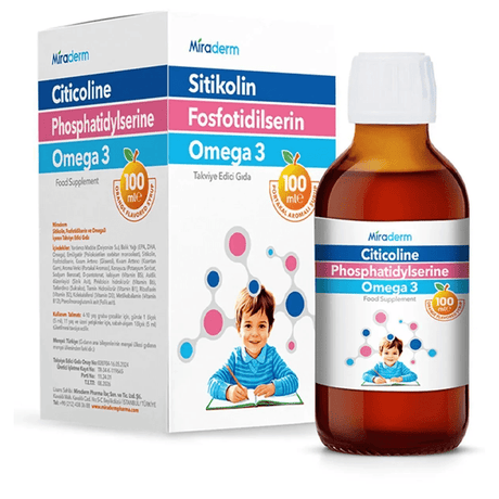 Omega - 3, Citicoline & Phosphatidylserine Syrup - Kids' Cognitive Support - TryAladdin