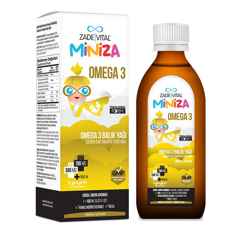 Omega - 3 Fish Oil - Brain & Development Liquid Supplement - TryAladdin