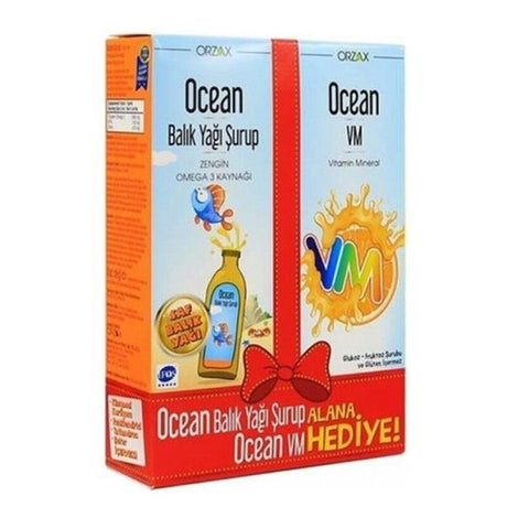 Omega - 3 Fish Oil & Multivitamin Syrup Set - Daily Wellness Support - TryAladdin