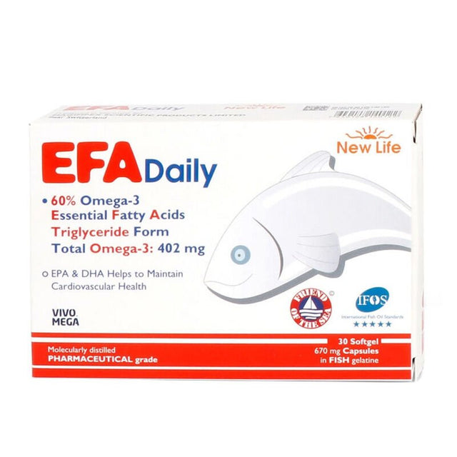 Omega - 3 Fish Oil - Pure Daily Essential Fatty Acid Support Capsules - TryAladdin