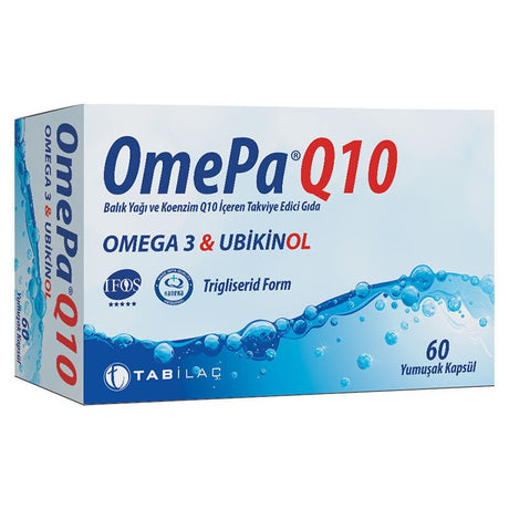 Omega - 3 Fish Oil & Ubiquinol CoQ10 Softgels - Comprehensive Health Support - TryAladdin