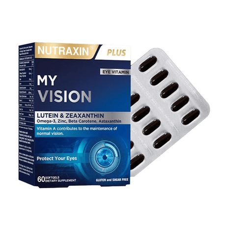 Omega - 3 & Lutein - Advanced Vision Support Softgel Capsules - TryAladdin