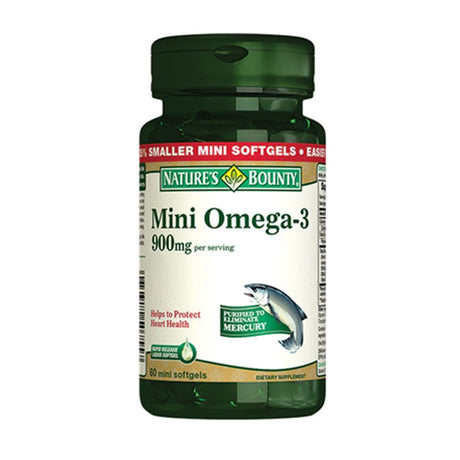 Omega - 3 Mini Fish Oil - Pure Essential Fatty Acids Softgels - TryAladdin