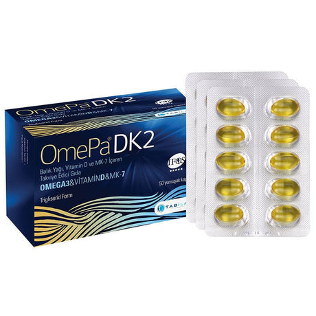 Omega 3, Vitamin D & K2 MK - 7 - Bone & Heart Health Soft Capsules - TryAladdin