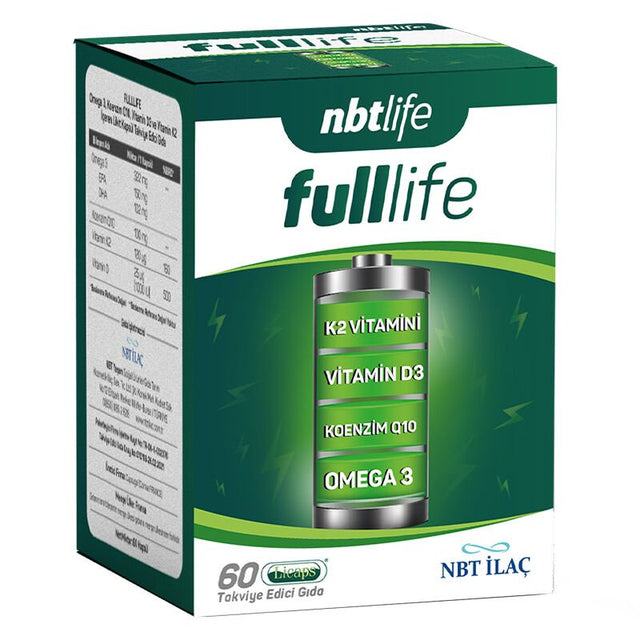 Omega - 3, Vitamin D3+K2 & CoQ10 - Comprehensive Daily Support Capsules - TryAladdin