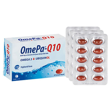 Omepa - Q10 Omega - 3 & Ubiquinol CoQ10 Softgels for Heart Health - TryAladdin