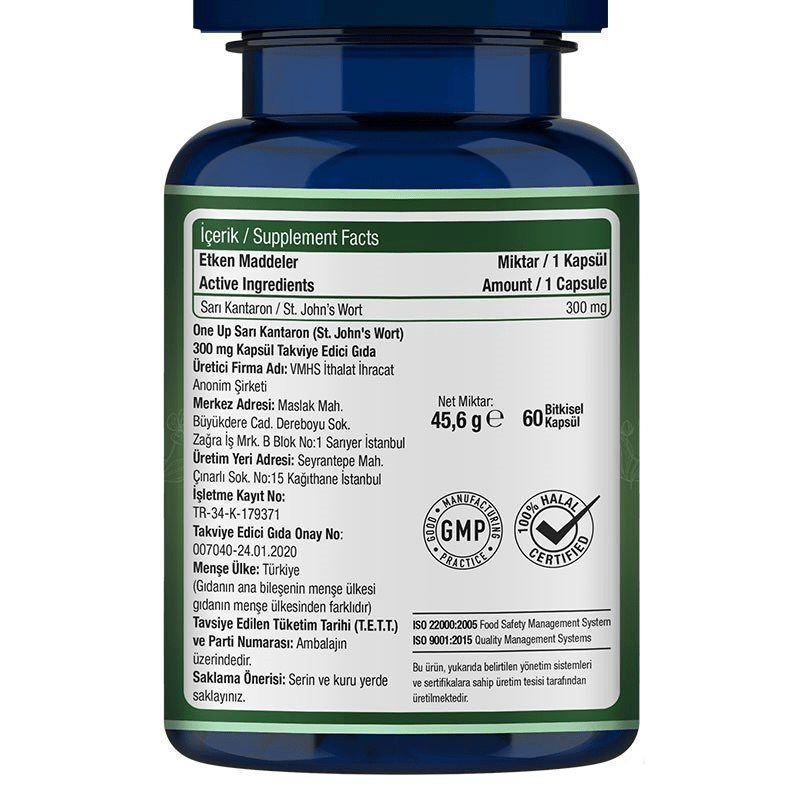 One Up St. John's Wort 300 mg 60 Tablets