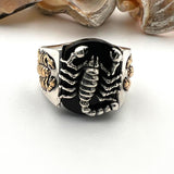 Onyx Men's Silver Ring