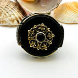 Onyx Men's Silver Ring