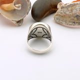 Onyx Men's Silver Ring