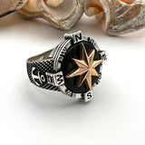 Onyx Men's Silver Ring