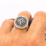 Onyx Men's Silver Ring