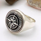 Onyx Men's Silver Ring