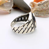 Onyx Men's Silver Ring