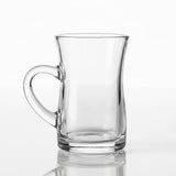 Premium Pasabahce Mila Teeglas Set mit Griff - 145ml 3er-Pack