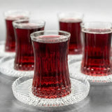 مجموعة أكواب الشاي التركية الاحترافية من أيبابا - مجموعة مكونة من 12 قطعة