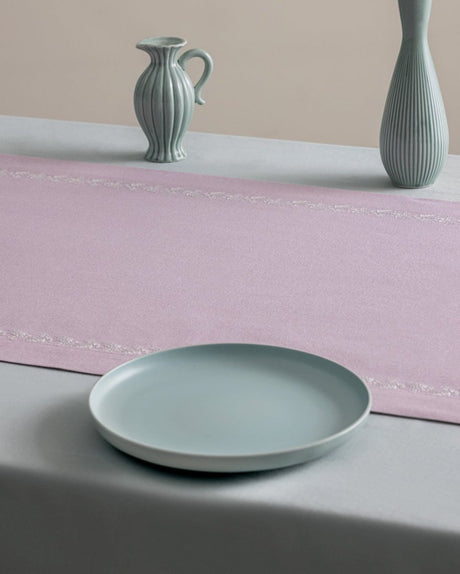 Orane Patterned Dusty Pink Runner Rug - Hallway & Kitchen Area Mat - TryAladdin
