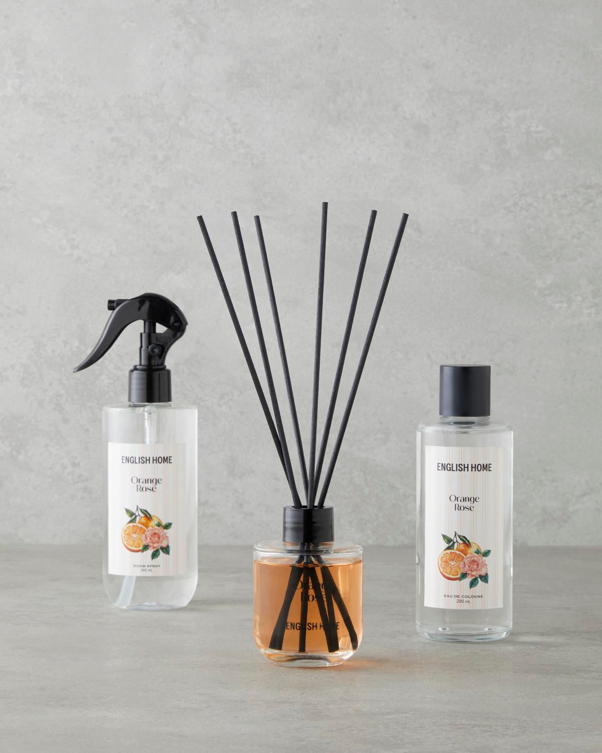 Premium Orange Rose Reed Diffuser   Professional Room Fragrance