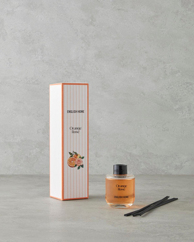 Premium Orange Rose Reed Diffuser - Professional Room Fragrance
