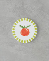 Professional Green Ceramic Coaster   11cm Round Drink Mat   Bulk Tableware