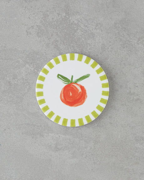 Professional Green Ceramic Coaster   11cm Round Drink Mat   Bulk Tableware