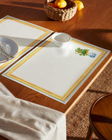 Oranger Print Placemat - Washable Dining Table Mat - TryAladdin