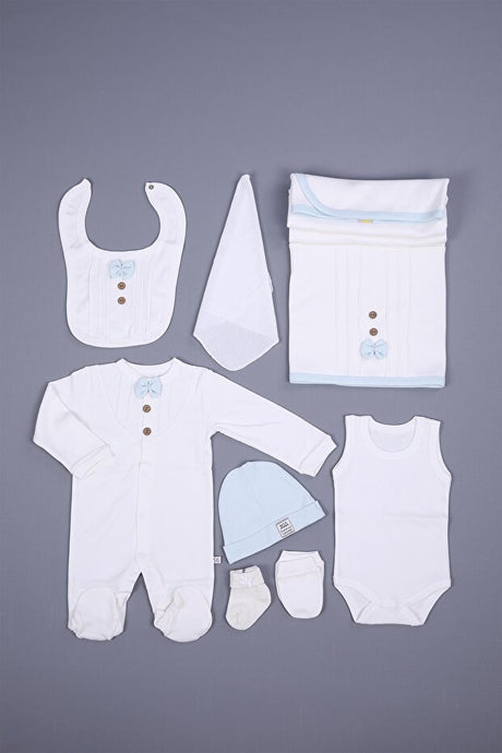 Organic 100% Cotton Newborn Essential 8 - Piece Set - 0 - 3 Months - TryAladdin
