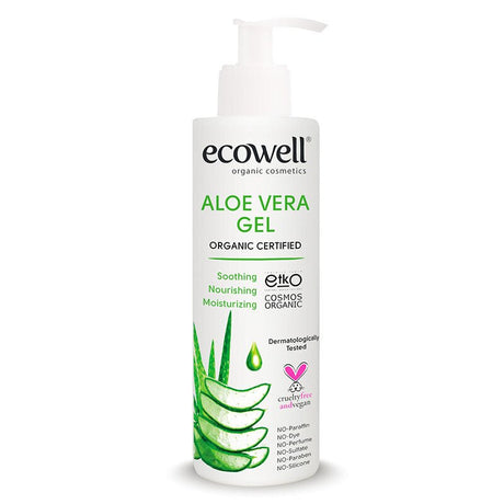Organic Aloe Vera Gel - Hydrating & Soothing for Face, Body, Scalp - TryAladdin