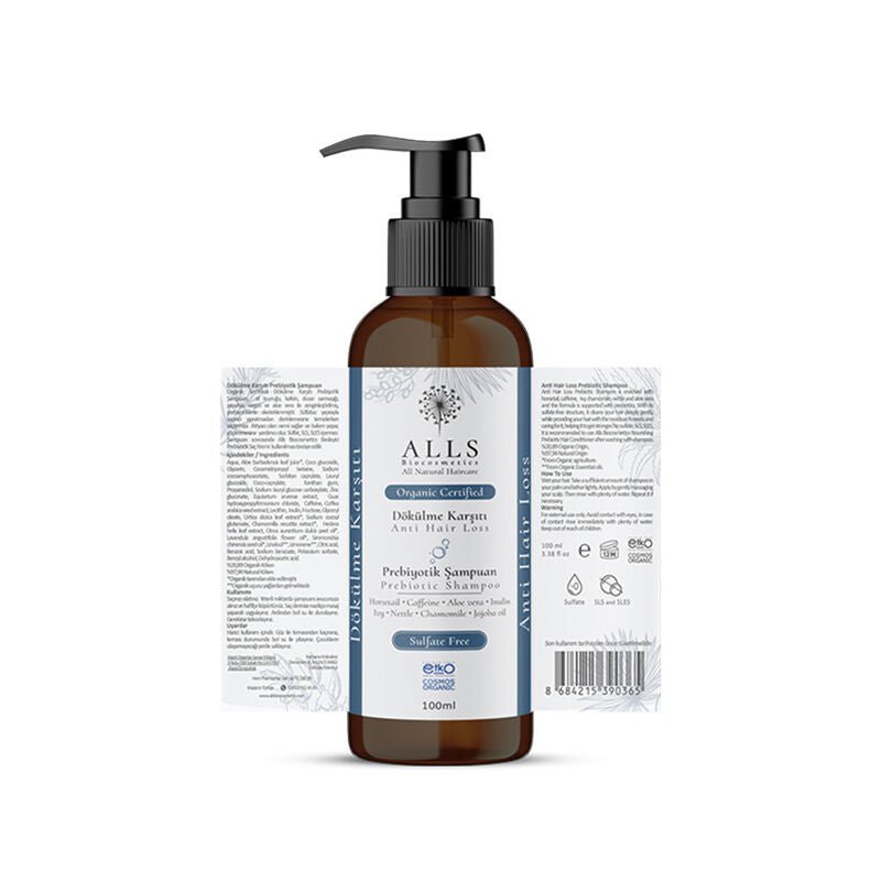 Organic Anti - Hair Loss Prebiotic Shampoo - Strengthening & Gentle Cleanse - TryAladdin
