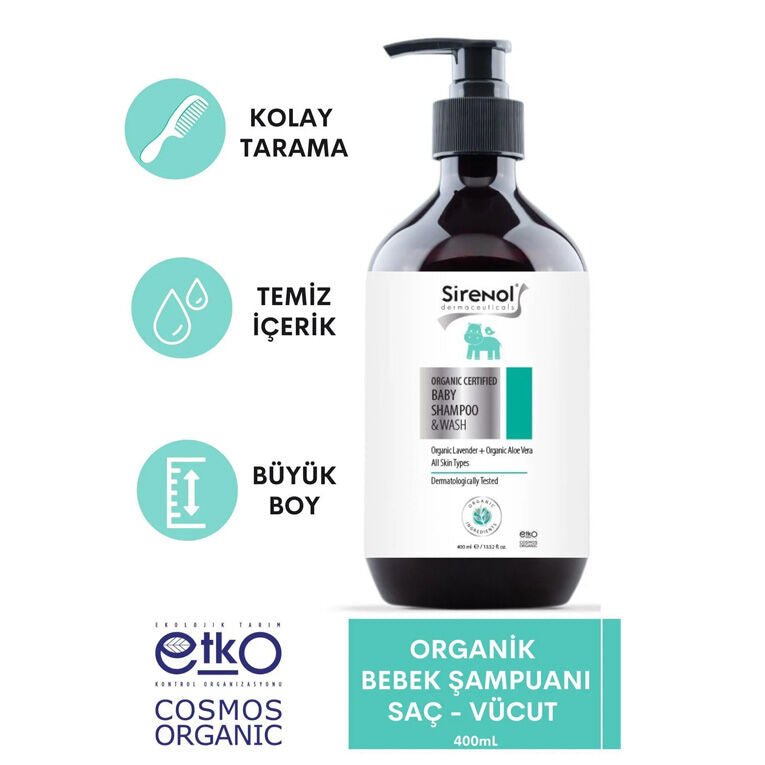 Organic Baby Hair & Body Wash - Gentle Cleansing for Sensitive Skin - TryAladdin