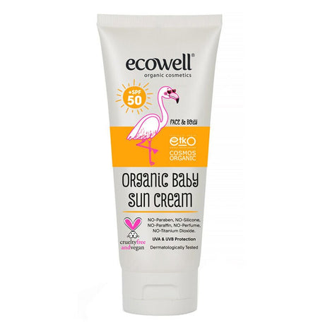 Organic Baby Sunscreen Cream - SPF 50, Moisturizing & Soothing - TryAladdin