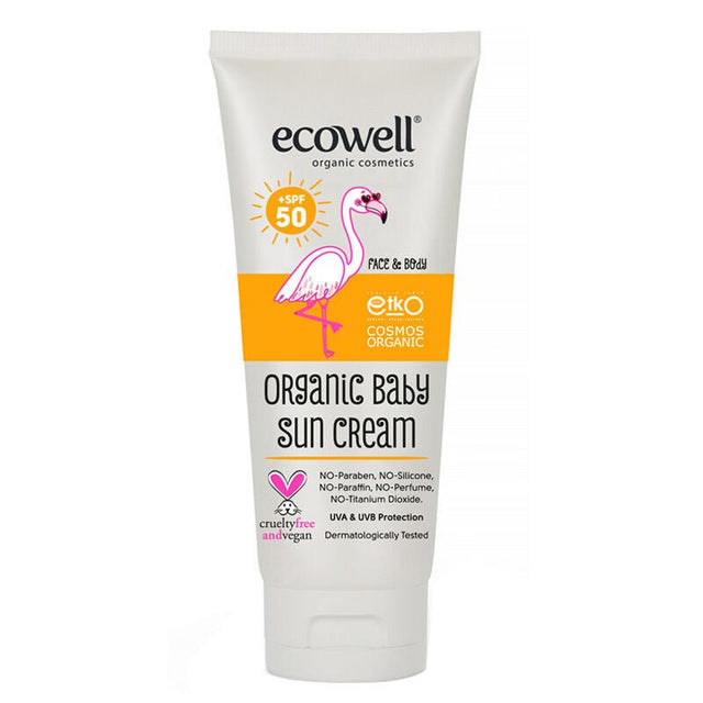 Organic Baby Sunscreen Cream - SPF 50, Moisturizing & Soothing - TryAladdin