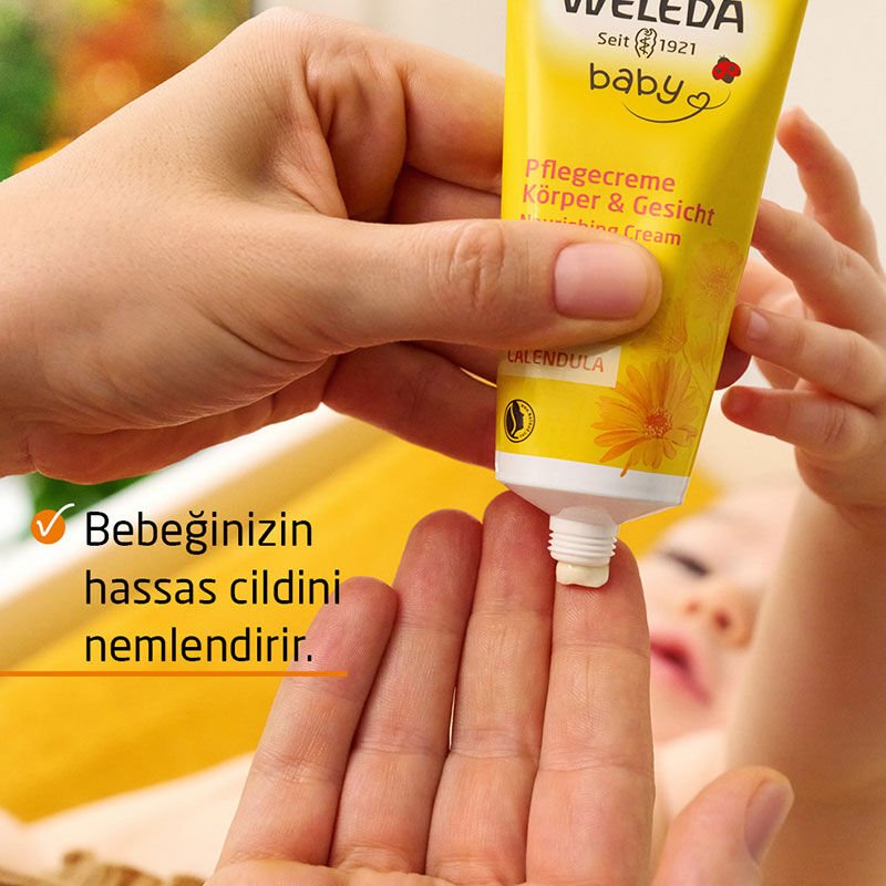 Organic Calendula Baby Body Cream - Gentle Soothing & Velvety Soft Skin - TryAladdin