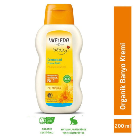 Organic Calendula Baby - Gentle Cleansing & Hydrating Bath Cream - TryAladdin