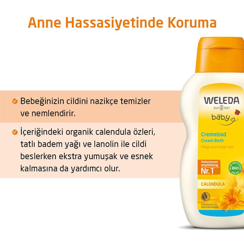 Organic Calendula Baby - Gentle Cleansing & Hydrating Bath Cream - TryAladdin