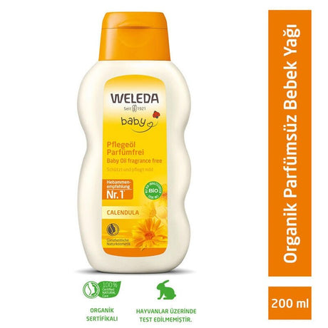 Organic Calendula & Sesame Baby Oil - Gentle Moisturizing & Protection - TryAladdin