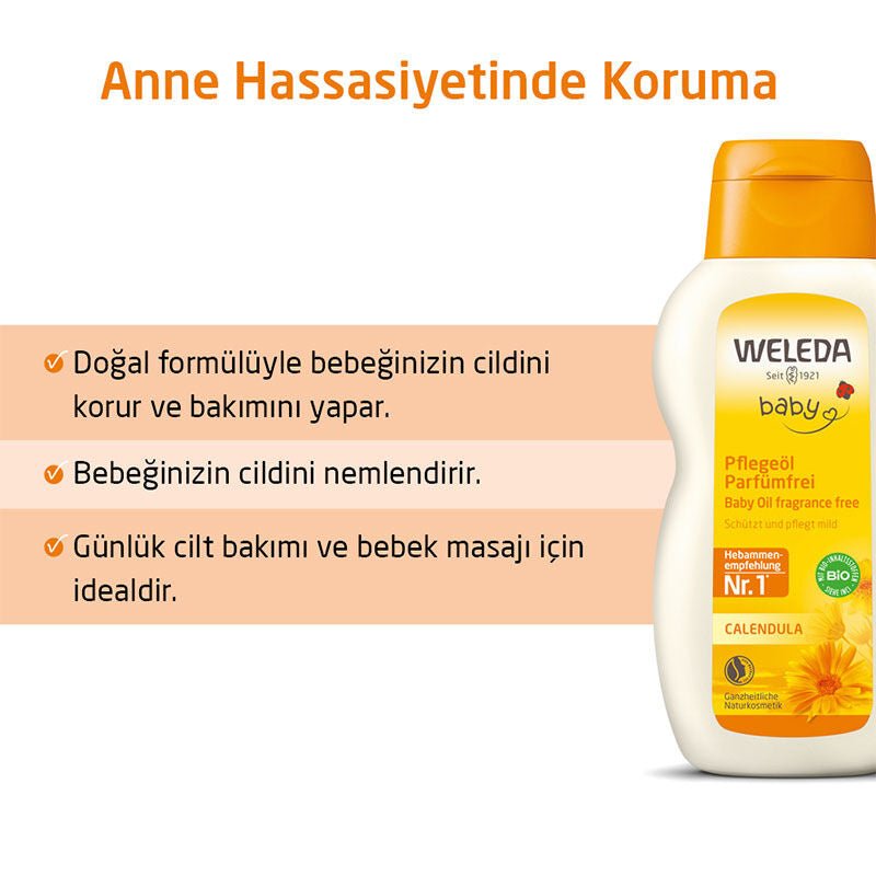 Organic Calendula & Sesame Baby Oil - Gentle Moisturizing & Protection - TryAladdin