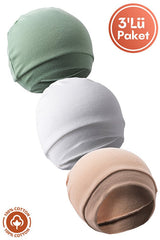 Organic cotton Baby Beanie Set - 3 - Pack - TryAladdin