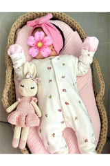 Organic Cotton Baby Girl Floral Romper Set - Newborn & Infant Apparel - TryAladdin