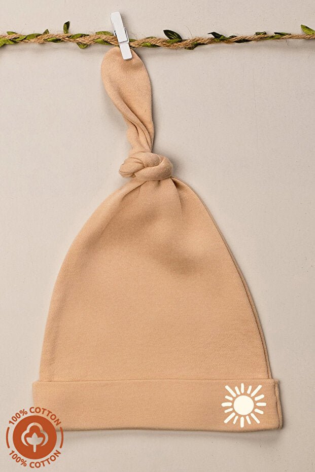 Organic cotton Baby Knot Hats Set - 3 - Pack Sun Print - TryAladdin