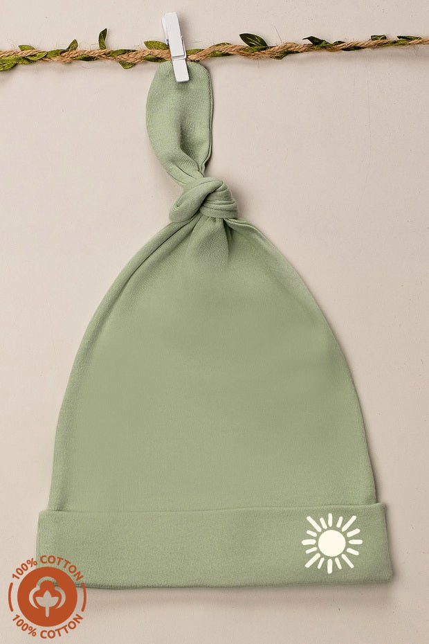 Organic cotton Baby Knot Hats Set - 3 - Pack Sun Print - TryAladdin