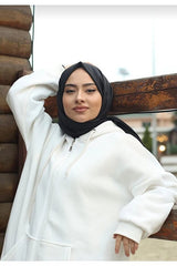 Organic Cotton Jazz Scarf - Lightweight & Soft Black Hijab () - TryAladdin