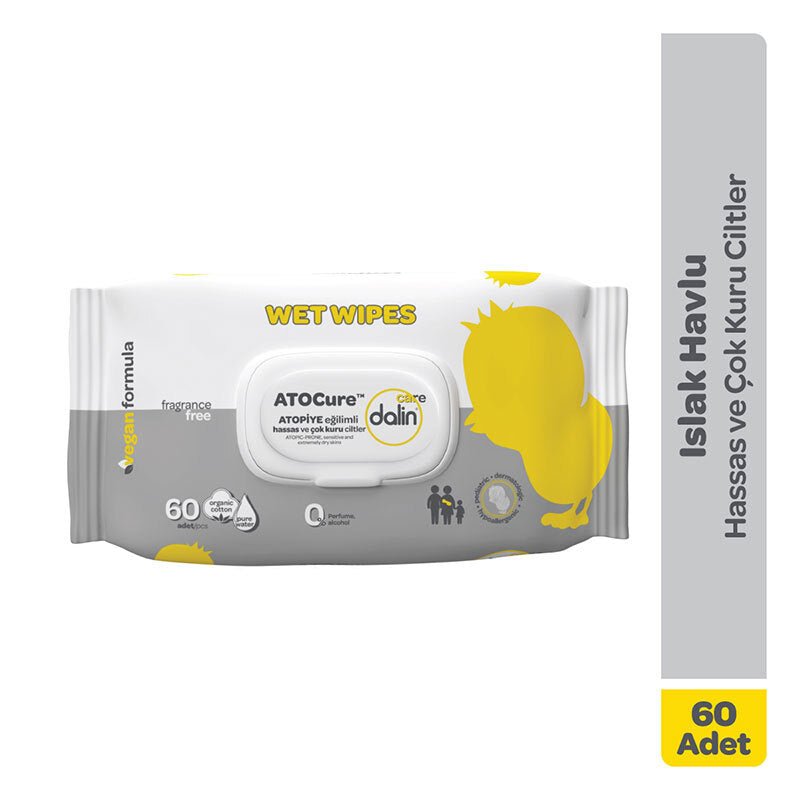 Organic Cotton & Pure Water - Gentle Cleansing Wet Wipes for Sensitive Skin - TryAladdin