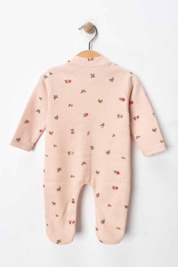 Organic Floral Newborn Girl Romper Set - 2 - Piece Cotton Set - TryAladdin