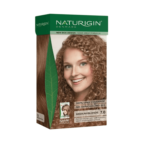 Organic Hair Color Dye - Natural Medium Blonde 7.0 - TryAladdin