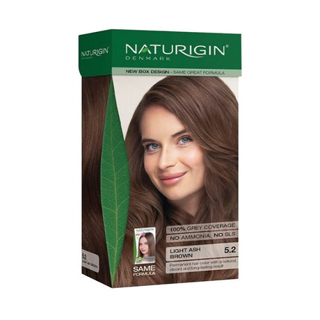 Organic Hair Dye - Light Ash Brown 5.2 - Gentle, Permanent Color - TryAladdin