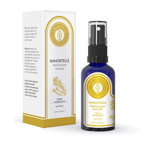 Organic Immortelle Hydrosol Floral Water - Natural Face Mist 50 ml - TryAladdin