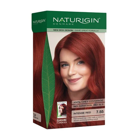 Organic Ingredients Permanent Hair Color - Medium Flame Red 7.55 - TryAladdin